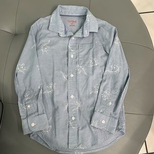 Boys dinosaur button down shirt
